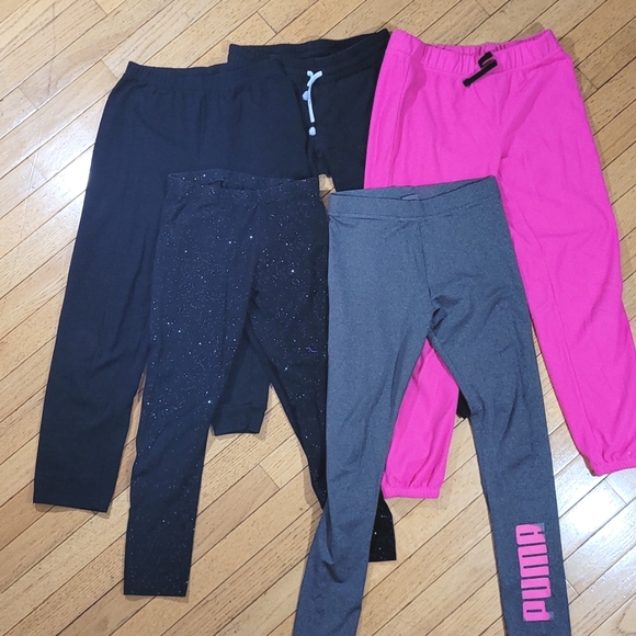 Puma Other - Bundle 5 Pair Girl's Pants Size 10-12